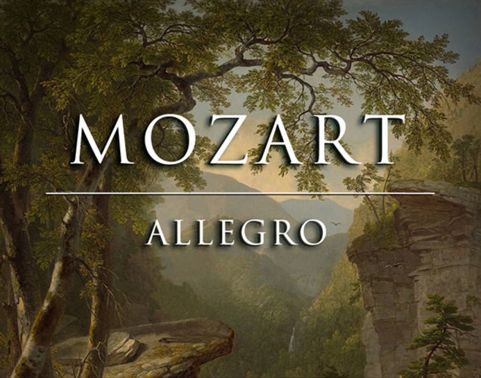 This is a special musical performance of Special Music - Allegro from Duetto I by Mozart Amadeus Mozart performed by Sara Heft and Chelsea Thibodeau