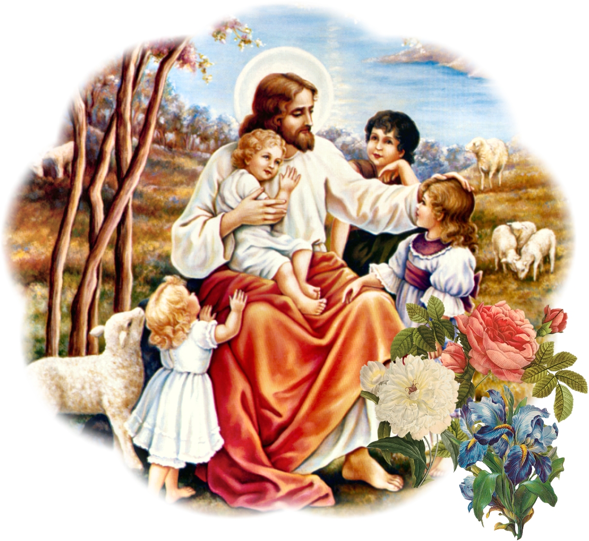 jesus-sheep-children